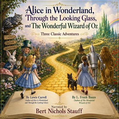 Alice in Wonderland, Through the Looking Glass, and the Wonderful Wizard of Oz by Lewis Carroll audiobook