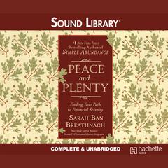 Peace and Plenty by Sarah Ban Breathnach audiobook
