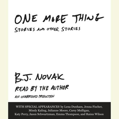 One More Thing by B. J. Novak audiobook