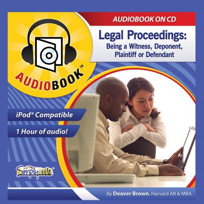 Legal Proceedings by Deaver Brown audiobook