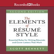 The Elements of Resume Style by  Scott Bennett audiobook