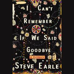 I Can't Remember If We Said Goodbye by Steve Earle audiobook
