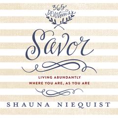 Savor by Shauna Niequist audiobook