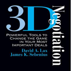 3-D Negotiation by David A. Lax audiobook