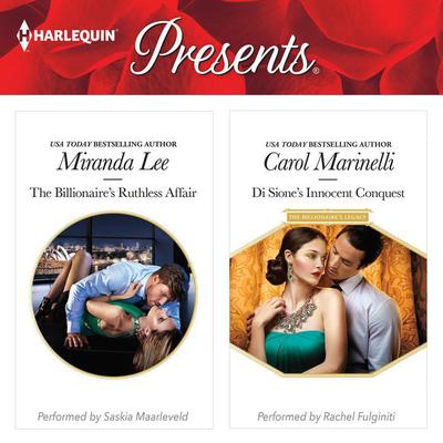 The Billionaire's Ruthless Affair & Di Sione's Innocent Conquest by Miranda Lee audiobook