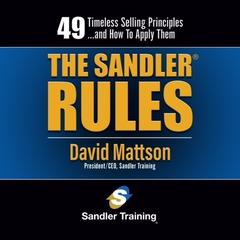 The Sandler Rules for Sales Leaders by David Mattson audiobook