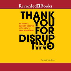 Thank You for Disrupting by Jean-Marie Dru audiobook