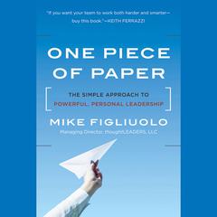 One Piece of Paper by Mike Figliuolo audiobook