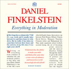 Everything in Moderation by Daniel Finkelstein audiobook