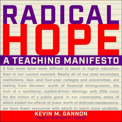 Radical Hope by Kevin M. Gannon audiobook
