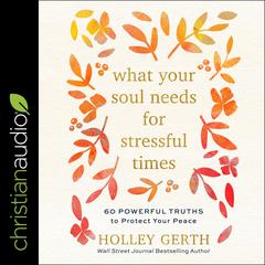 What Your Soul Needs for Stressful Times by Holley Gerth audiobook