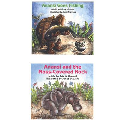 Anansi and the Moss Covered Rock / Anansi Goes Fishing by Eric Kimmel audiobook