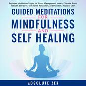 Guided Meditations for Mindfulness and Self Healing: Beginner Meditation Scripts for Stress Management, Anxiety, Trauma, Panic Attacks, Self-Love, Pain Relief, Relaxation, and More for a Happier Life! by  Absolute Zen audiobook