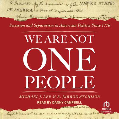 We Are Not One People by Michael J Lee audiobook