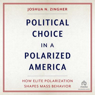 Political Choice in a Polarized America by Joshua N. Zingher audiobook