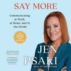 Say More by Jen Psaki audiobook