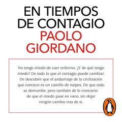 En tiempos de contagio by Paolo Giordano audiobook